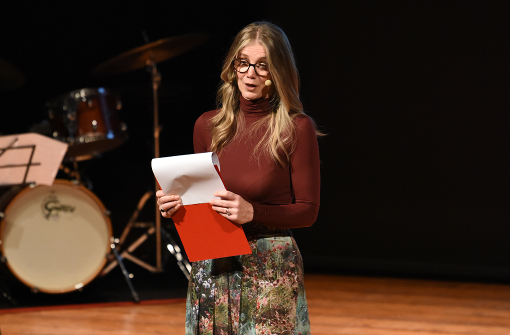 Pamela Ferlin, giornalista conduttrice Premio Giorgione 2025
